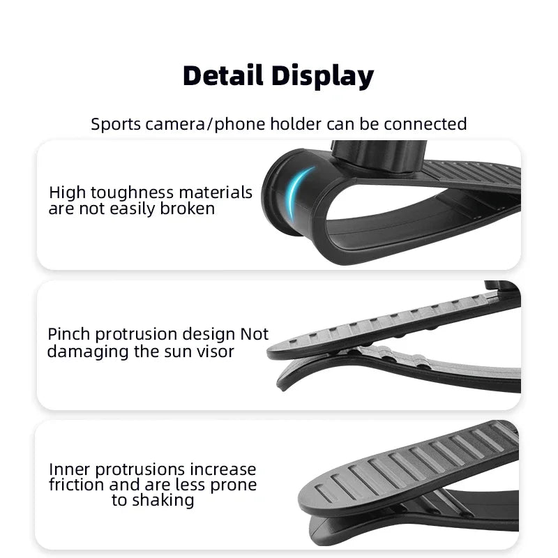 Car Sun Visor Mount for Action Cameras