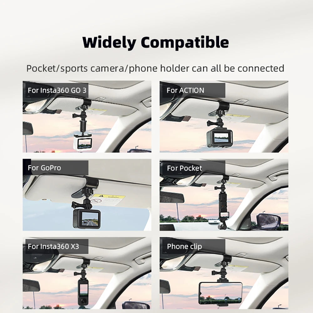 Car Sun Visor Mount for Action Cameras